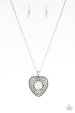 Load image into Gallery viewer, One Heart White Moonstone Necklace Paparazzi Accessories