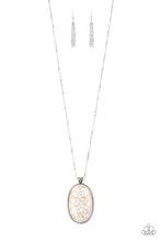 Load image into Gallery viewer, Stone Stampede - White Necklace Paparazzi Accessories