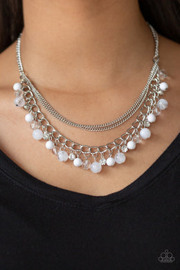 Wait and Sea White Necklace Paparazzi Accessories