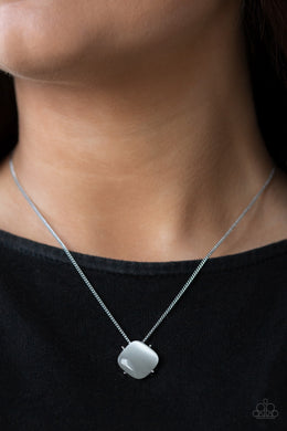 You GLOW Girl White Moonstone Necklace Paparazzi Accessories