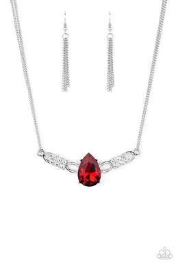 Way to Make an Entrance Red Necklace Paparazzi Accessories