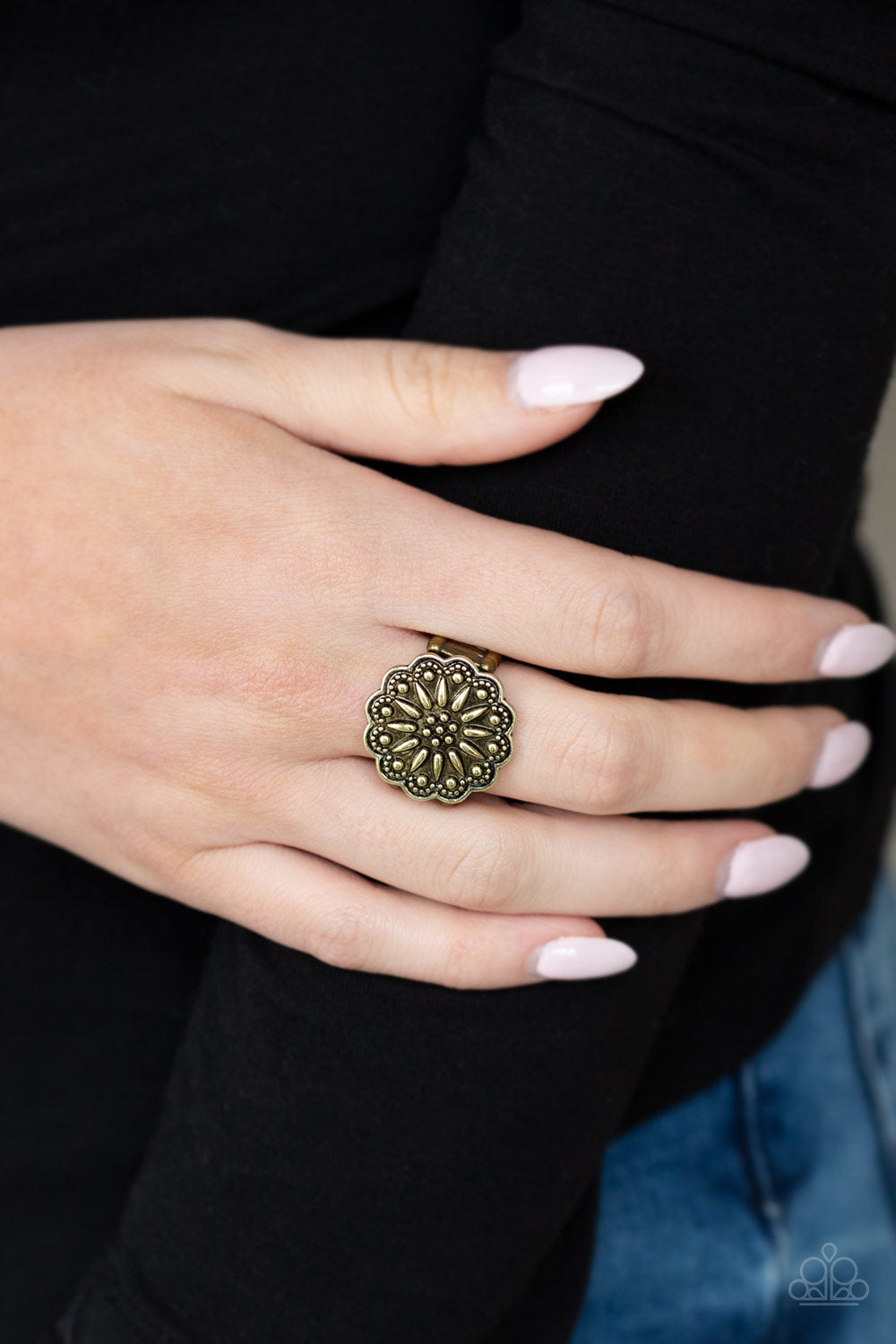 Desert Sunflower Brass Ring Paparazzi Accessories