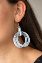 Load image into Gallery viewer, Retro Riviera Silver Acrylic Earring Paparazzi Accessories