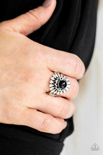 Load image into Gallery viewer, Poppy Pep Black Ring Paparazzi Accessories