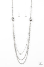 Load image into Gallery viewer, Dare to Dazzle Silver Necklace Paparazzi Accessories