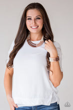 Load image into Gallery viewer, Central Park Celebrity Brown Pearl Bracelet Paparazzi Accessories