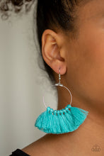Load image into Gallery viewer, Peruvian Princess Blue Earring Paparazzi Accessories