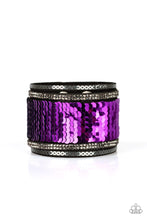 Load image into Gallery viewer, Heads or MERMAID Tails Purple Sequin Wrap Paparazzi Accessories