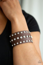 Load image into Gallery viewer, Now Taking the Stage Brown Leather Wrap Bracelet Paparazzi Accessories