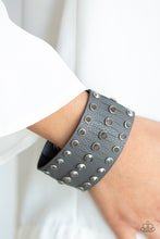 Load image into Gallery viewer, Now Taking The Stage - Silver Leather Wrap Bracelet Paparazzi Accessories