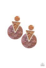 Load image into Gallery viewer, Head Under Watercolors Brown Acrylic Earrings Paparazzi Accessories