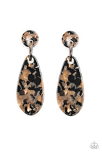 Load image into Gallery viewer, A Haute Commodity Black Acrylic Post Earring Paparazzi Accessories