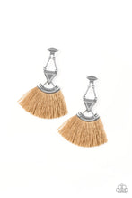 Load image into Gallery viewer, Puma Prowl Brown Fringe Earring Paparazzi Accessories