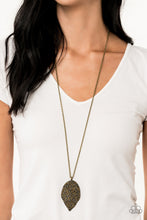 Load image into Gallery viewer, Natural Re-Leaf Brass Necklace Paparazzi Accessories