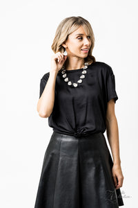 2019 Zi,gunmetal,short necklace,Mystique Zi Collection Necklace