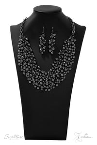 2019 Zi,gunmetal,short necklace,The Kellyshea Zi Collection Necklace