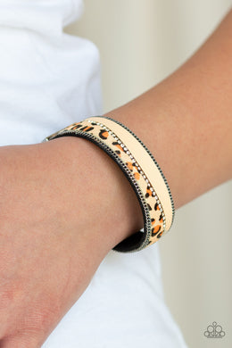 Flirtatiously Feline Yellow Bracelet Paparazzi Accessories