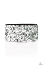 Load image into Gallery viewer, Starry Sequins Silver Wrap Bracelet Paparazzi Accessories
