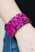 Load image into Gallery viewer, Starry Sequins Pink Wrap Bracelet Paparazzi Accessories