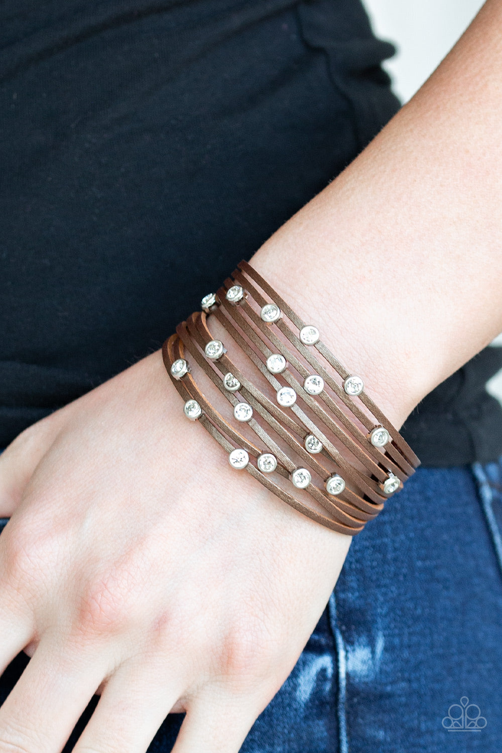 Meant to Beam Brown Leather Bracelet Paparazzi Accessories