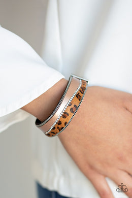 Flirtatiously Feline Brown Bracelet Paparazzi Accessories