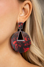 Load image into Gallery viewer, Let Heir Rip Red Acrylic Earring Paparazzi Accessories