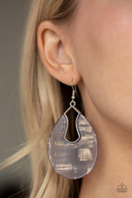 Load image into Gallery viewer, Pool Hopper Silver Acrylic Earring Paparazzi Accessories