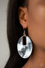 Load image into Gallery viewer, Haute Heiress Black Acrylic Earring Paparazzi Accessories