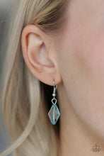 Load image into Gallery viewer, Glow and Steady Wins The Race Blue Necklace Paparazzi Accessories