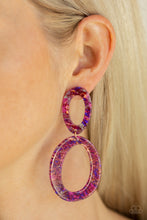 Load image into Gallery viewer, Hey Haute Rod Multi Acrylic Earring Paparazzi Accessories