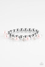 Load image into Gallery viewer, Once Upon A Millennium Pink Pearl Stretchy Bracelet Paparazzi Accessories