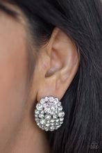 Load image into Gallery viewer, Daring Dazzle White Earrings Paparazzi Accessories