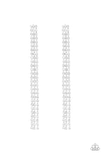 Load image into Gallery viewer, Stellar Starlight - White Rhinestone Post Earrings Paparazzi Accessories