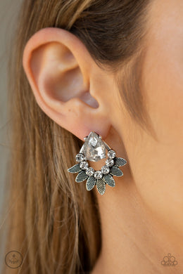 Crystal Canopy - White Earrings Paparazzi Accessories