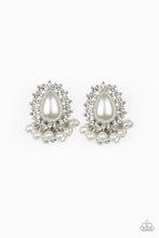 Load image into Gallery viewer, Castle Cameo White Pearl Earring Paparazzi Accessories