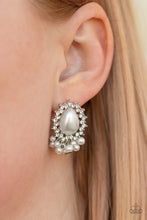 Load image into Gallery viewer, Castle Cameo White Pearl Earring Paparazzi Accessories