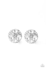 Load image into Gallery viewer, Diamond Daze - White Rhinestone Post Earrings Paparazzi Accessories