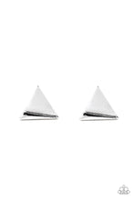 Load image into Gallery viewer, Die TRI-ing - Silver Post Earrings Paparazzi Accessories