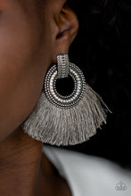 Load image into Gallery viewer, I Am Spartacus - Silver Fringe Earring Paparazzi Accessories