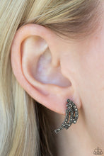 Load image into Gallery viewer, Wing Bling Silver Earring Paparazzi Accessories