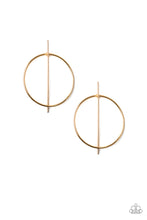 Load image into Gallery viewer, Vogue Visionary Gold Earrings Paparazzi Accessories