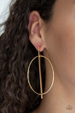 Load image into Gallery viewer, Vogue Visionary Gold Earrings Paparazzi Accessories