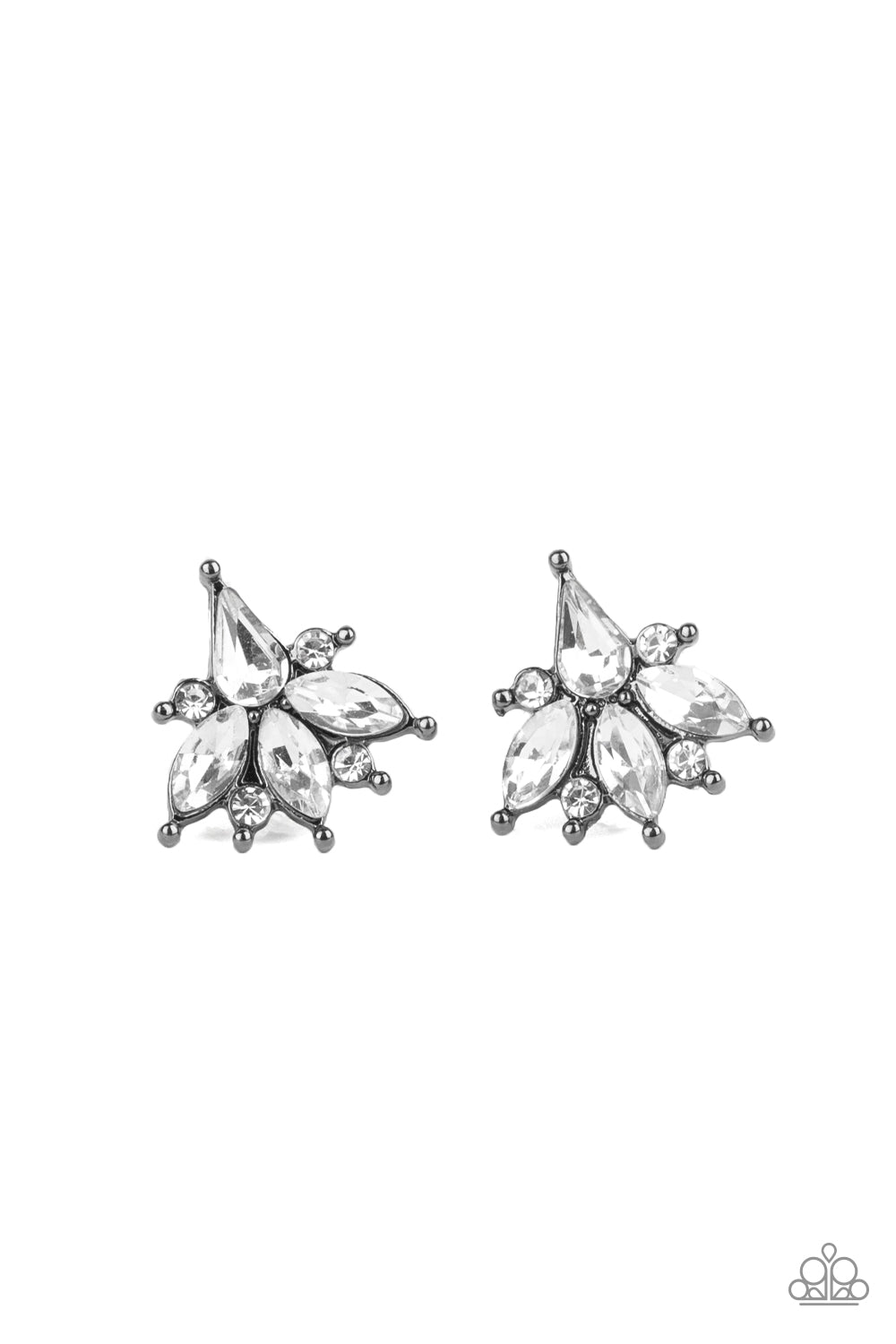 Stellar Sheen - Black Earrings Paparazzi Accessories