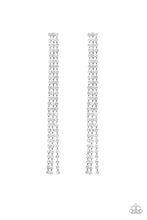 Load image into Gallery viewer, Stellar Starlight - Black Gunmetal Rhinestone Post Earrings Paparazzi Accessories