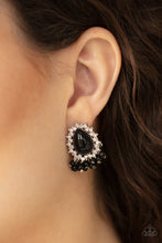 Load image into Gallery viewer, Castle Cameo Black Earrings Paparazzi Accessories