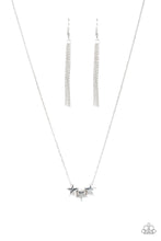 Load image into Gallery viewer, Shoot For The Stars Silver Necklace Paparazzi Accessories