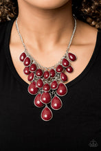 Load image into Gallery viewer, Shop Til You Teardrop Red Necklace Paparazzi Accessories