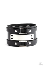Load image into Gallery viewer, Rural Ranger Black Urban Leather Bracelet Paparazzi Accessories