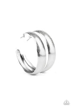 Load image into Gallery viewer, Hoops I Did It Again Silver Hoop Earring Paparazzi Accessories