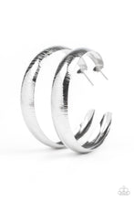 Load image into Gallery viewer, Hoop Wild Silver Hoop Earring Paparazzi Accessories